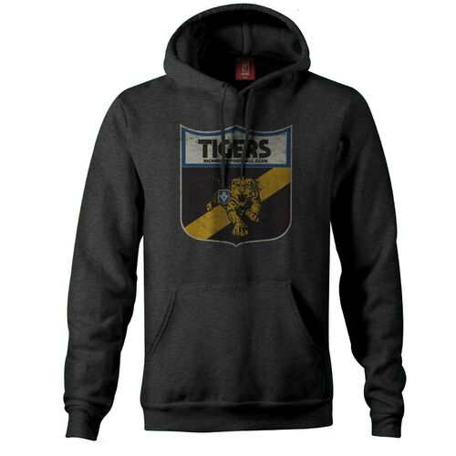 Richmond Tigers AFL Distressed Retro Logo Hoody Sizes S-3XL! BNWT's! W8