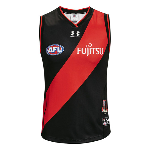 Essendon Bombers AFL Under Armour Home Guernsey Kids Youth Sizes S-XL! T2