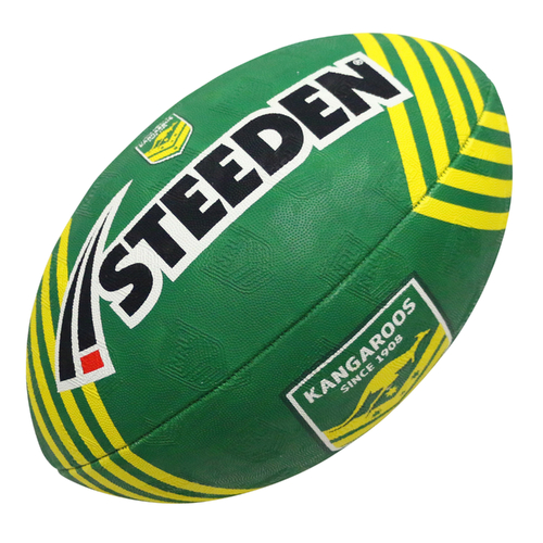 Australian Kangaroos NRL Steeden Rugby League Football Size 5!