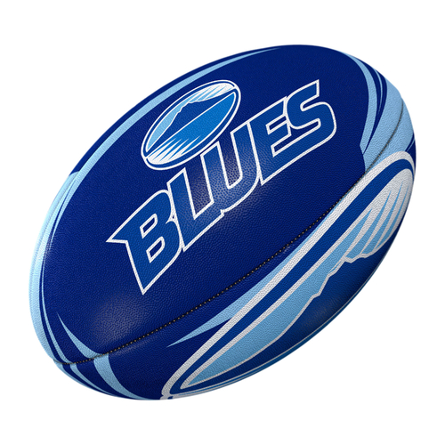 Auckland Blues Super Rugby Team Ball Gilbert Football Size 5!