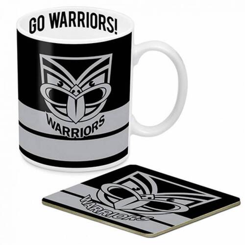 New Zealand Warriors NRL Retro  Team Logo Ceramic Coffee Cup Mug & Coaster!