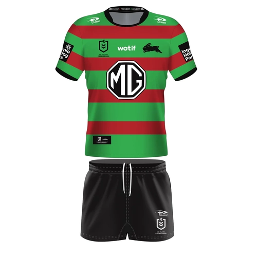 South Sydney Rabbitohs NRL Home Jersey Toddlers Set Sizes 0-4! T4