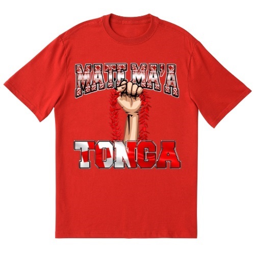 Tonga Rugby League Mate Maá Tonga Fist Adults Shirt Sizes S-5XL!