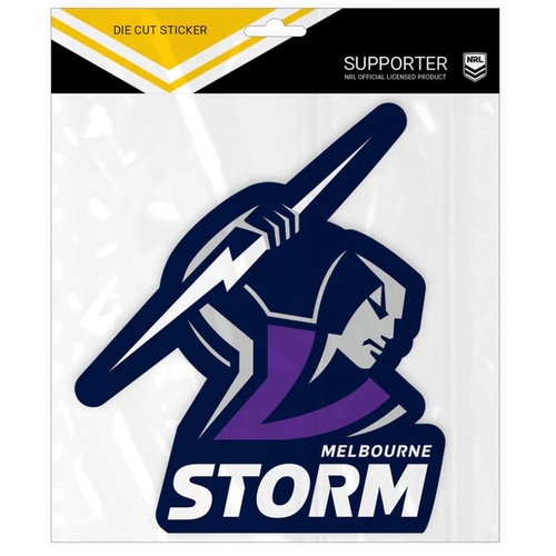 Melbourne Storm Official NRL Large Team Logo Die Cut Sticker
