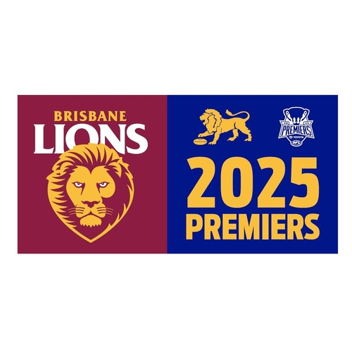 Brisbane Lions AFL Premiers 2025 Pole Flag 90 x 180cm! In Stock!