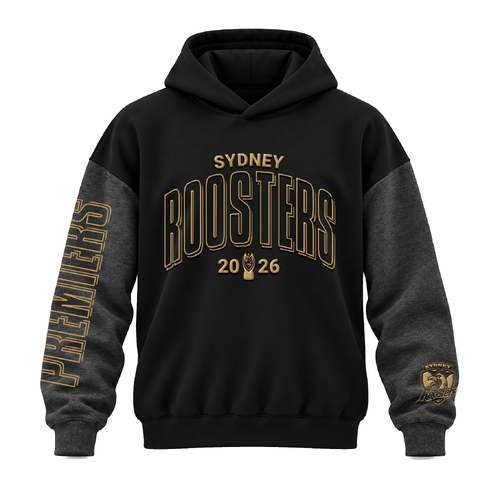 Sydney Roosters NRL 2026 Premiers Gold Hoodie Sizes S-5XL! PRE-SALE