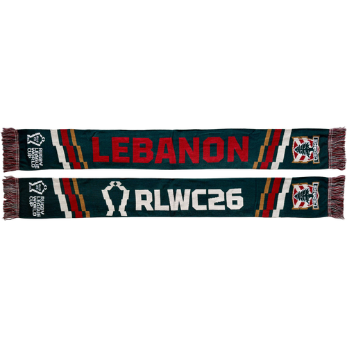 Lebanon Cedars Rugby League 2026 RLWC Knitted Scarf!