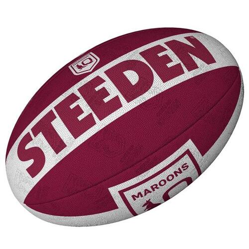 Queensland Maroons State Of Origin NRL Steeden Rugby League Football Size 5!