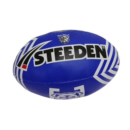 Canterbury Bankstown Bulldogs Steeden Sponge Football Size 6 Inches! T6