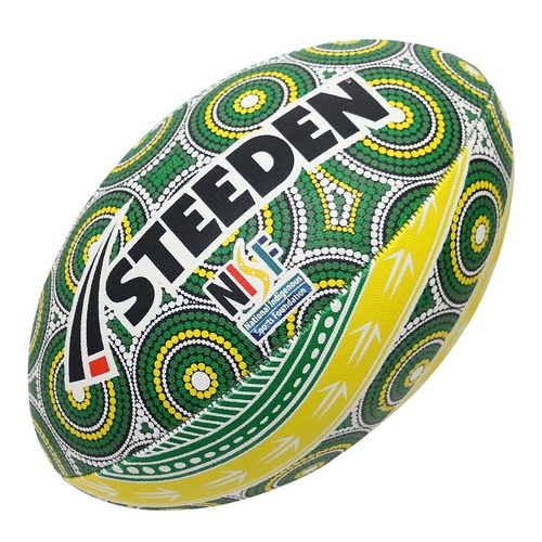 Ngiyani Supporter NRL Steeden Rugby League Football Size 11! T5