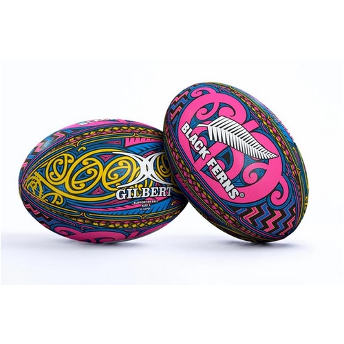 New Zealand Black Ferns RU Gilbert Rugby Ball Football Size 5! All Blacks