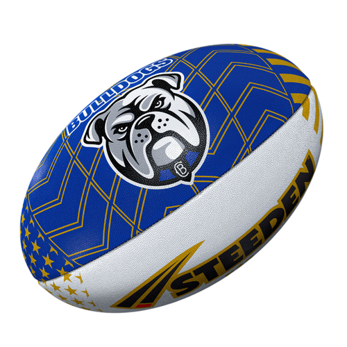 Bulldogs 2026 Official Las Vegas Team Ball NRL Steeden Football Size 5!