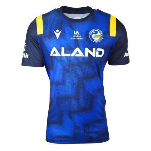 Parramatta Eels NRL Macron Kids Training Shirt Sizes 8-14! T1