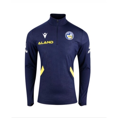 Parramatta Eels NRL Macron 1/4 Zip Training Top Shirt Sizes S-5XL! T3