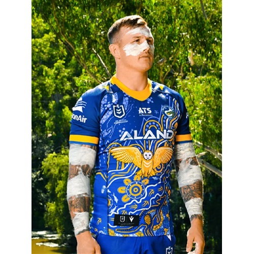 Parramatta Eels NRL Macron Indigenous Jersey Sizes S-6XL! T4