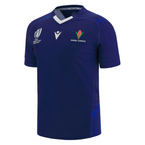 Samoa Rugby World Cup 2023 Macron Home Replica Jersey Sizes S-6XL!