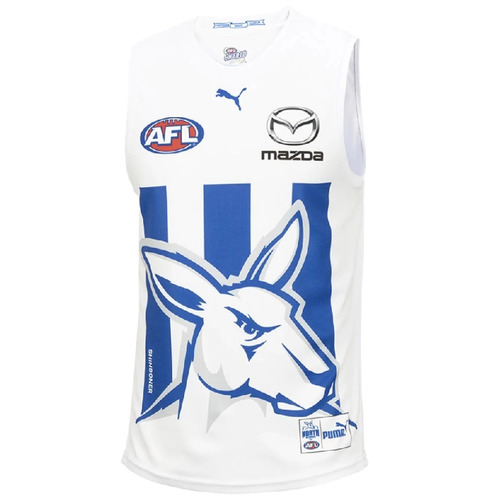 North Melbourne Kangaroos AFL Puma Clash Guernsey Sizes S-3XL! T2