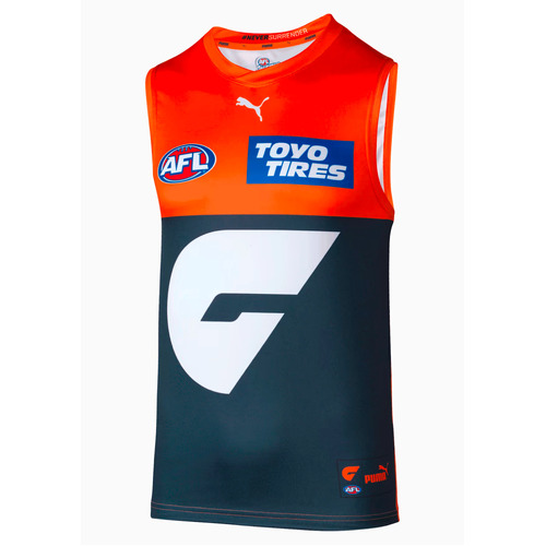 GWS Giants AFL Puma Youth Kids Home Guernsey Jersey Sizes 10-16! T2