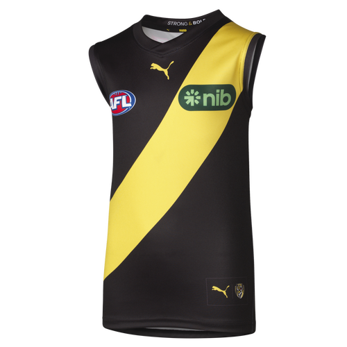 Richmond Tigers AFL Puma Home Guernsey Sizes Kids YXS-YXL! T4