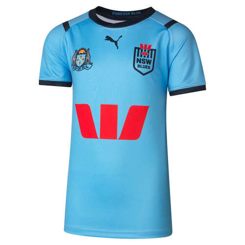 NSW Blues Puma State Of Origin Home Jersey Kids Sizes 8-16! T4
