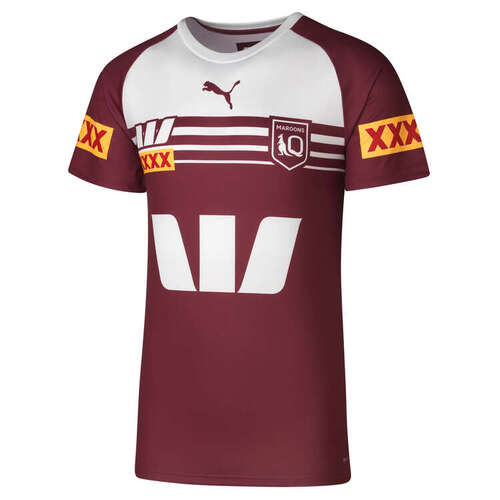 Queensland Maroons QRL Puma Maroon Training Tee Shirt Sizes S-6XL! T4