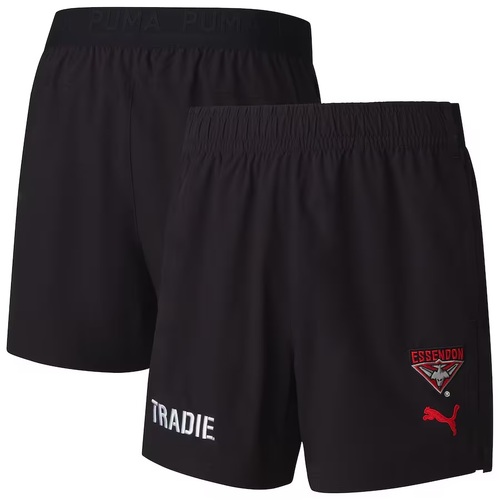 Essendon Bombers AFL 2025 Puma Training Shorts Sizes S-6XL!