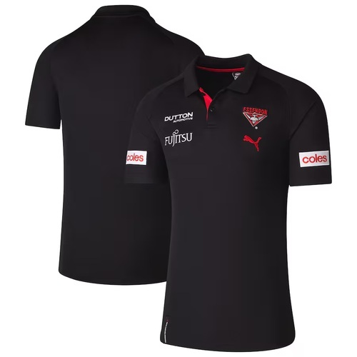 Essendon Bombers AFL 2025 Puma Media Polo Sizes S-6XL!