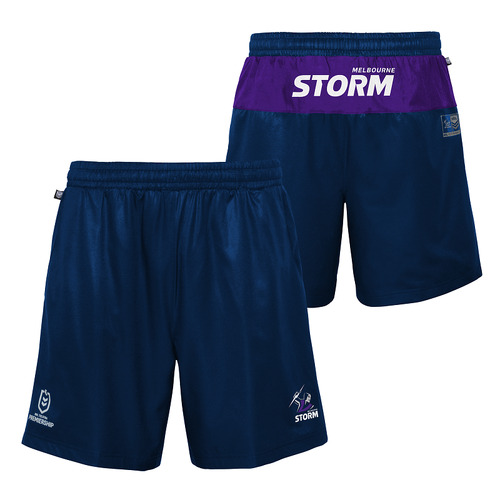 Melbourne Storm NRL Performance Training Shorts Size S-2XL! T3