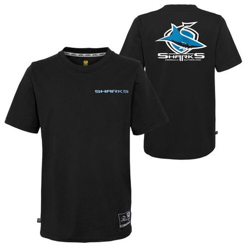 Cronulla Sharks NRL Outerstuff Wordmark Logo T Shirt Size S-2XL! T2