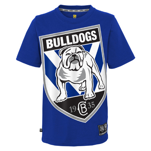 Canterbury Bulldogs NRL Outerstuff Logo Shirt Size S-2XL! S4
