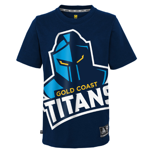 Gold Coast Titans NRL Outerstuff Logo Shirt Size S-2XL! S4