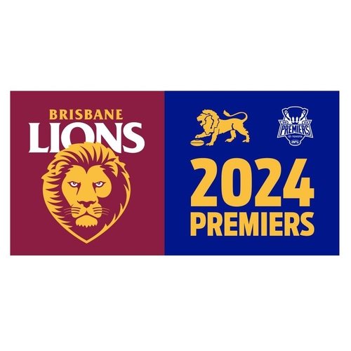 Brisbane Lions AFL Premiers 2024 Pole Flag 90 x 180cm! In Stock