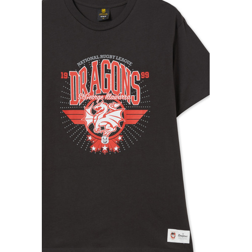 St George Ill Dragons NRL Adults Starburst T Shirt S-3XL! 