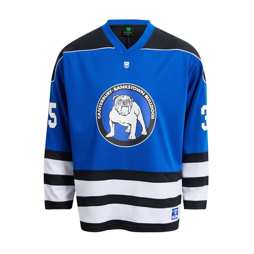 Canterbury Bulldogs NRL Long Sleeve Hockey Jersey Sizes XS-5XL!