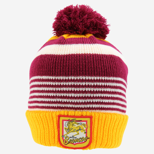 Brisbane Broncos NRL Burley Sekem Retro Beanie! BNWT's