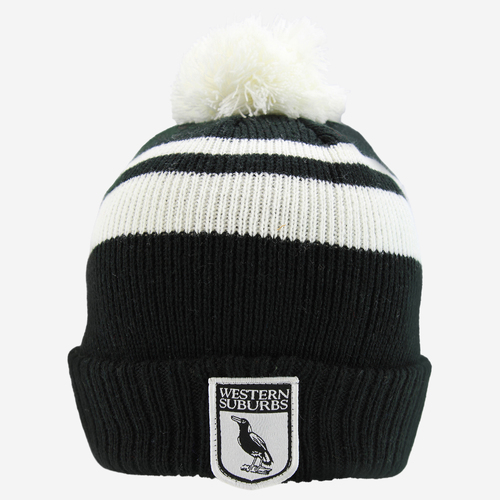 Western Suburbs Magpies NRL Burley Sekem Retro Beanie! BNWT's
