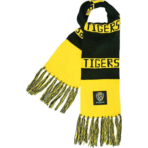 Richmond Tigers AFL Traditional Bar Scarf! BNWT's!