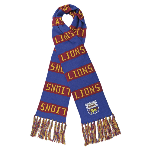 Brisbane Lions AFL Limited Edition Heritage Emblem Bar Scarf! BNWT's!