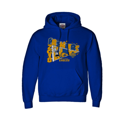 West Coast Eagles 2018 AFL Premiers Toddlers Hoody Hoodie Sizes 2-6! BNWT's!