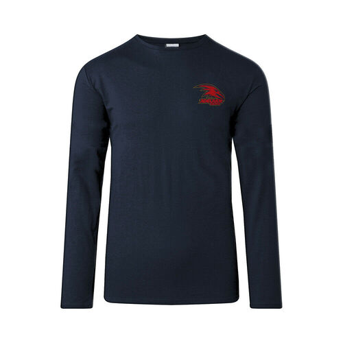 Adelaide Crows AFL Big Logo Long Sleeve Shirt Sizes S-3XL! BNWT's! W20