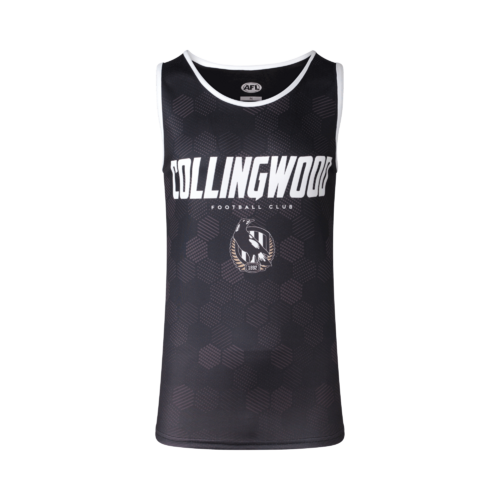 Collingwood Magpies AFL PlayCorp Premium Training Singlet Sizes S-7XL! S22