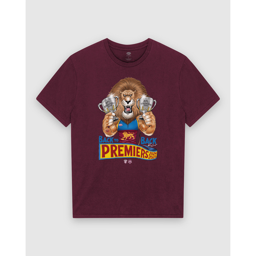 Brisbane Lions AFL 2025 Premiers Mark Knight T Shirt Sizes S-3XL! P1 IN STOCK!!