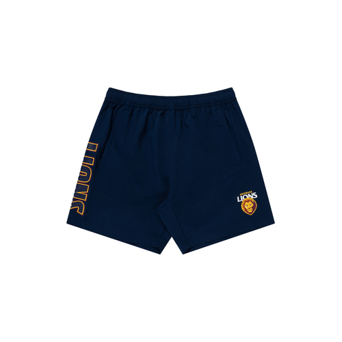 Brisbane Lions AFL Performance Training Shorts Sizes S-5XL! S4