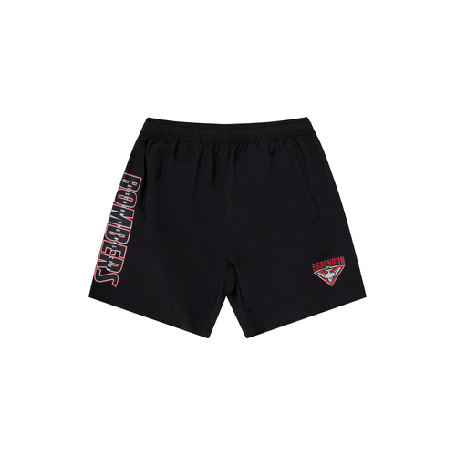 Essendon Bombers AFL Performance Training Shorts Sizes S-5XL! S4