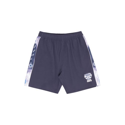 Geelong Cats AFL Indigenous Training Shorts Sizes S-5XL! 