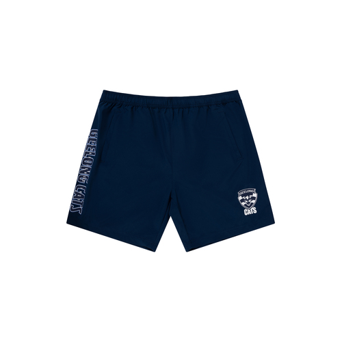 Geelong Cats AFL Performance Training Shorts Sizes S-5XL! S4