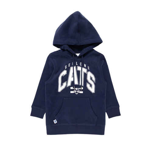 Geelong Cats AFL Youth Team Crest Hoody Sizes 8-16! W3