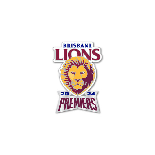 Brisbane Lions AFL 2024 Premiers Logo Pin!