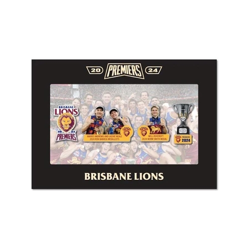 Brisbane Lions AFL 2024 Premiers Pin Set Boxed!