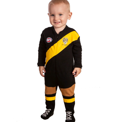 Richmond Tigers AFL Kids Footysuit Infants Sizes 000-2! T3